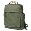 GOOTIUM Canvas Backpack for Women Vintage Style Zipper Bag Men's Casual Daypack Cloth Outdoor Travel Rucksack, Olive view 2