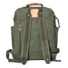GOOTIUM Canvas Backpack for Women Vintage Style Zipper Bag Men's Casual Daypack Cloth Outdoor Travel Rucksack, Olive view 4