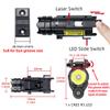COSMOING Rail Mounted Pistol Red Laser Light Combo (Laser Sight Combo) & 600 Lumen Strobe Pistol Flashlight Rail Mount Gun Flashlight with Quick Release for Pistols Handguns,Gun Light,Pistol,Rifles view 2