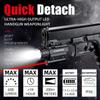 COSMOING Rail Mounted Pistol Red Laser Light Combo (Laser Sight Combo) & 600 Lumen Strobe Pistol Flashlight Rail Mount Gun Flashlight with Quick Release for Pistols Handguns,Gun Light,Pistol,Rifles view 4