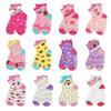SkiBeaut Toddler Gilr Socks, Non Slip Kids Gripper Boys Grips Socks Girls Grippy Toddlers Socks for 12-36 Months 1-3 Years Old,12 Pairs view 1