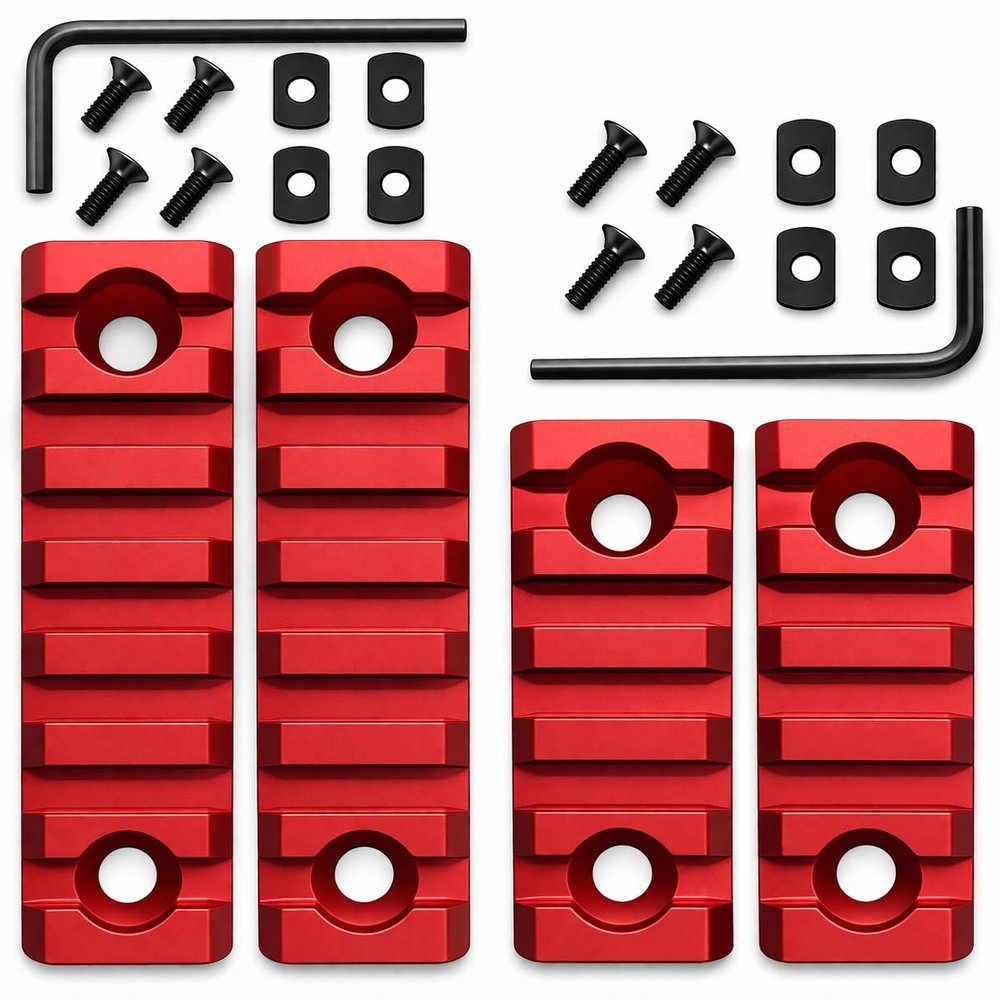 Gotical Combo 5-Slot 7-Slot Rail Picatinny Rail Section Adapter Super Value Pack with Set of Screws Picatinny Rail Combo Accessory