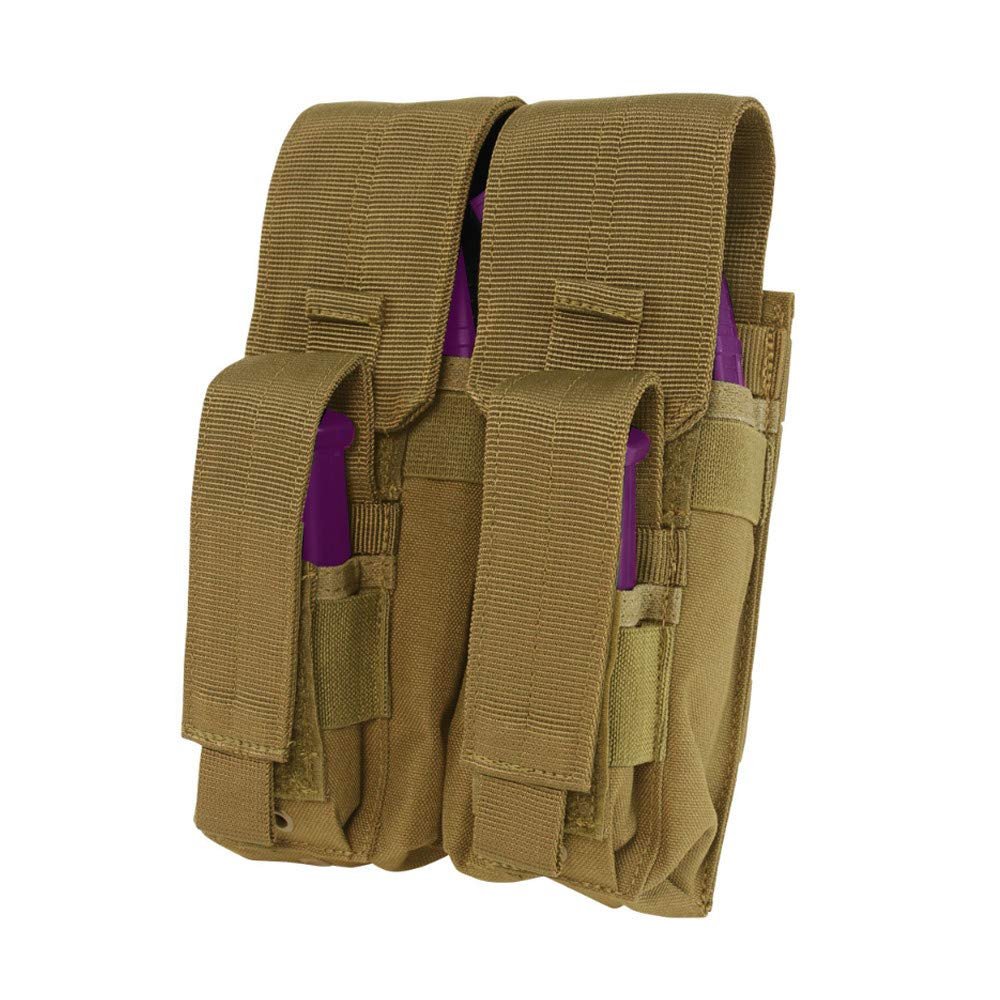 Coyote Molle Tactical PALS Double Kangaroo Magazine Mag Pouch