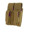 Coyote Molle Tactical PALS Double Kangaroo Magazine Mag Pouch view 1