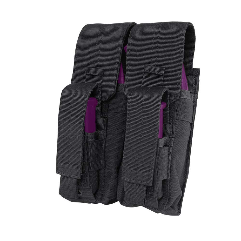 Black Molle Tactical PALS Double Kangaroo Magazine Mag Pouch