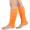 Leg Warmers for Women Girls 80s Ribbed Leg Warmer for Neon Party Knitted Fall Winter Sports Socks (one size, 1 Pack Orange) view 1