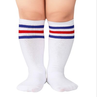 Kids Child Soccer Socks Knee High Socks Boys Girls Socks Toddler Socks 1 Pair White Blue Red One Size