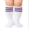 Kids Child Soccer Socks Knee High Socks Boys Girls Socks Toddler Socks 1 Pair White Blue Red One Size view 1