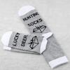 JXGZSO 2 Pairs Hunting Gift Funny Socks L Deer Hunting Socks (L Deer Hunting Socks) view 3