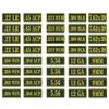 Aolamegs Ammo Can Vinyl Sticker Set Decal Label 9MM 5.56 7.62 12GA .22 .223 .308 .300 .380 .45 (40 Pack/10 Varieties) view 1