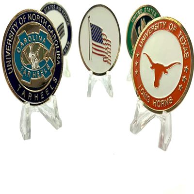 Clear Display Stand Easel for Air-Tite Holder Coin Capsules Challenge Medals Casino Chips (Qty 5)