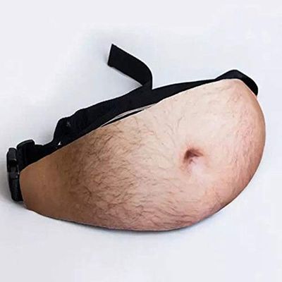 Enrilior Daddy Waist Bag, Flesh-Colored Beer Belly Waist Pack