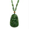 2.8" China Certified Nature Hetian Nephrite Jade Blessing Kwan-yin Hand Carved Necklace Pendant 5024 view 1