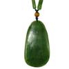 2.8" China Certified Nature Hetian Nephrite Jade Blessing Kwan-yin Hand Carved Necklace Pendant 5024 view 3