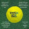 SWAX LAX Orange and Yellow Bundle Lacrosse Training Ball - Indoor & Outdoor Practice Ball with Less Bounce & Reduced Rebounds - Same Size & Weight as Regulation Lacrosse Ball but Soft view 2