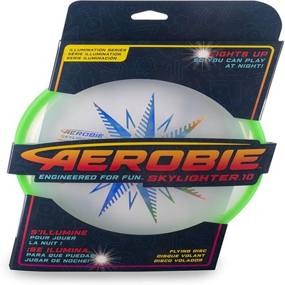 Aerobie Skylighter 10 Ultimate Flying Disc w/Super Bright Long Lasting LEDs (Green)