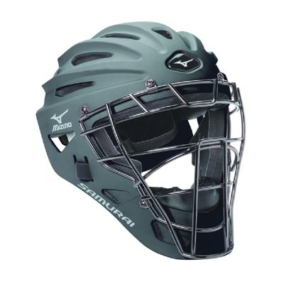 Mizuno G4 Samurai Catcher's Helmet, Grey