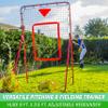 GoSports 6 x 3.5 ft Baseball & Softball Pitching and Fielding Rebounder Trainer - Adjustable Angle Pitch Back Return Net - Practice Grounders, Pop Flies, Line Drives view 2