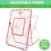 GoSports 6 x 3.5 ft Baseball & Softball Pitching and Fielding Rebounder Trainer - Adjustable Angle Pitch Back Return Net - Practice Grounders, Pop Flies, Line Drives view 3