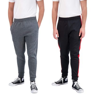 Unipro Mens Sweatpants 2-Pack Jogger Pants Athletic Track Pants with Pockets Workout and Training Clothes
