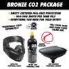 Maddog JT Stealth Paintball Gun Marker and Accessory Starter Package [CO2] | Bronze Kit - Marker, 20oz CO2 Tank, Mask, Hopper view 2