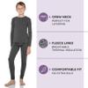 Rocky Thermal Underwear Kids, Boys Thermal Underwear Set Long Johns Thermals Kids Base Layer kid thermals top bottom set Boys Winter Clothes Shirt & Pants, Ski/Extreme Cold (Melange Grey, X-Large) view 2