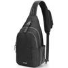 G4Free Sling Bag RFID Blocking Sling Backpack Crossbody Chest Bag Daypack for Hiking Travel(Black) view 1