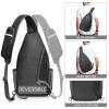 G4Free Sling Bag RFID Blocking Sling Backpack Crossbody Chest Bag Daypack for Hiking Travel(Black) view 4