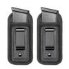 2-Pack Universal Magazine IWB Concealed Carry Holster, Single Double Stack Mags Pouch for Glock 17 26 43 Sig 1911 S&W M&P 9mm .40 .45 Fits 7 10 15 Round Ammo Clips for Pistols