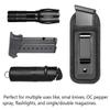 2-Pack Universal Magazine IWB Concealed Carry Holster, Single Double Stack Mags Pouch for Glock 17 26 43 Sig 1911 S&W M&P 9mm .40 .45 Fits 7 10 15 Round Ammo Clips for Pistols view 3