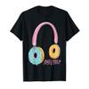 Funny Sweet Music Headphones Donuts For Music & Donut Lover T-Shirt view 1