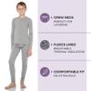 Rocky Thermal Underwear Kids, Boys Thermal Underwear Set Long Johns Thermals Kids Base Layer kid thermals top bottom set Boys Winter Clothes Shirt & Pants, Ski/Extreme Cold (Heather Grey, X-Small) view 2