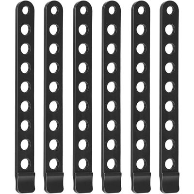 Boao 6 Pieces Bike Rack Rubber Strap Bike Rack Cradle Replacement Strap Cycling Rubber Wheel Strap for Bike Rack (Black)