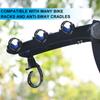 Boao 6 Pieces Bike Rack Rubber Strap Bike Rack Cradle Replacement Strap Cycling Rubber Wheel Strap for Bike Rack (Black) view 3