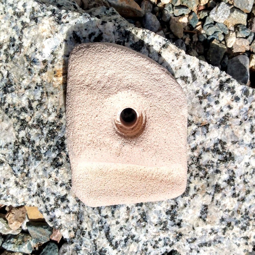 Ledge Polyurethane Bolt-On Rock Climbing Wall Hand Hold (Tan)