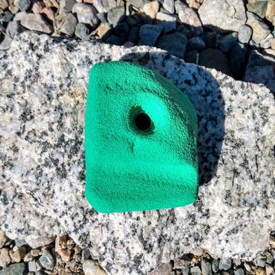 Ledge Polyurethane Bolt-On Rock Climbing Wall Hand Hold (Green)