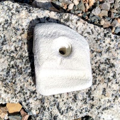 Ledge Polyurethane Bolt-On Rock Climbing Wall Hand Hold (White)