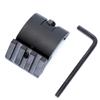 ACEXIER 45 Degree Offset Side P.ICA-tinny Gun Rail Mount for Red Dot Scope Sight Flashlights 3 Slot 20mm Adapter Low Profile Huntin view 4