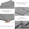COOFANDY Men's Slim Fit Mock Turtleneck Pullover Sweater Casual Basic Knitted Thermal Sweaters Grey view 4