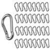 CertBuy 50pcs 2 Inch Stainless Steel Spring Snap Hook, 304 Stainless Steel Carabiner Clip Keychain Heavy Duty Quick Link Hook for Camping Fishing Hiking Traveling view 1