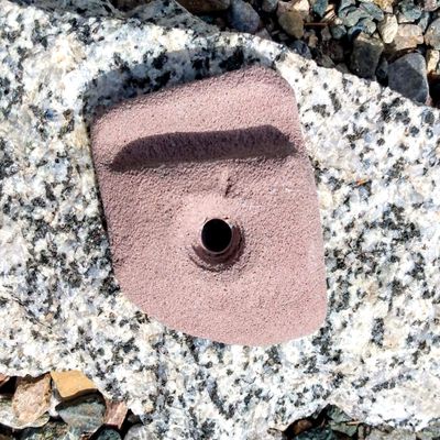 Ledge Polyurethane Bolt-On Rock Climbing Wall Hand Hold (Brown)