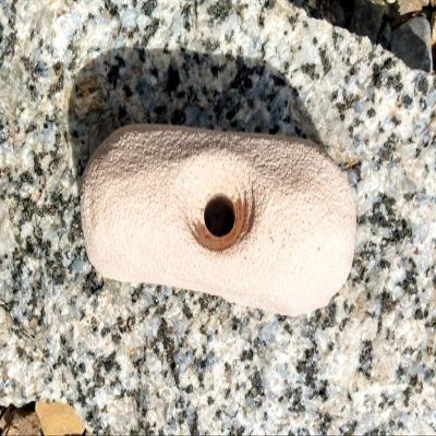 Pinch Alot Polyurethane Bolt-On Rock Climbing Wall Hand Hold (Tan)