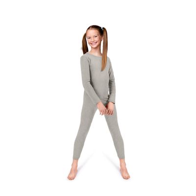 Rocky Thermal Underwear Kids Girls Thermal Underwear Set Toddler Long Johns kid Thermals Kid Base Layer kids thermals top bottom set, Heather Grey, X-Small, Standard-185 GSM, THERMALS SET