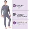 Rocky Thermal Underwear Men Long Johns Men Thermal Underwear Thermals Mens Base Layer Mens Thermals Top and Bottom Set (Melange Grey, Large, Standard Weight - 185 GSM, One Pack) view 2