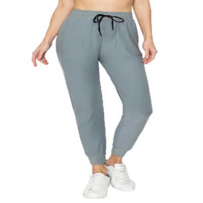 ALWAYS Super Soft, Stretchy Drawstring Women's Joggers with Pockets - Tapered Cuff Casual Joggers for Women, Ideal for Daily Wear Grey US 3XL