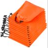 Drawstring Bag - Nylon Cinch and Ditty Stuff Pouch with Toggle (5 x 7-12 pack, Orange) view 1