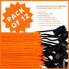 Drawstring Bag - Nylon Cinch and Ditty Stuff Pouch with Toggle (5 x 7-12 pack, Orange) view 3