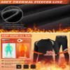 Muezna Men's Thermal Top and Bottom Set Underwear Long Johns Base Layer with Soft Fleece Lined Black view 2