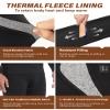Muezna Men's Thermal Top and Bottom Set Underwear Long Johns Base Layer with Soft Fleece Lined Black view 3