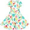 Sunny Fashion Girls Dress Hawaii Style Pineapple Leave Casual Colorful Sundress Size 6 view 1
